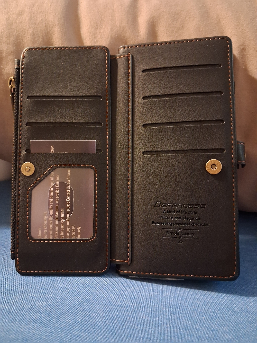 Defencase Samsung Galaxy A16 5G RFID Wallet Case Black Card Holder New